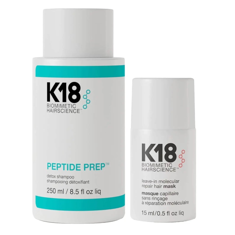 Best Beauty Gifts: K18 Peptide Prep Detox Shampoo and Hair Mask Duo