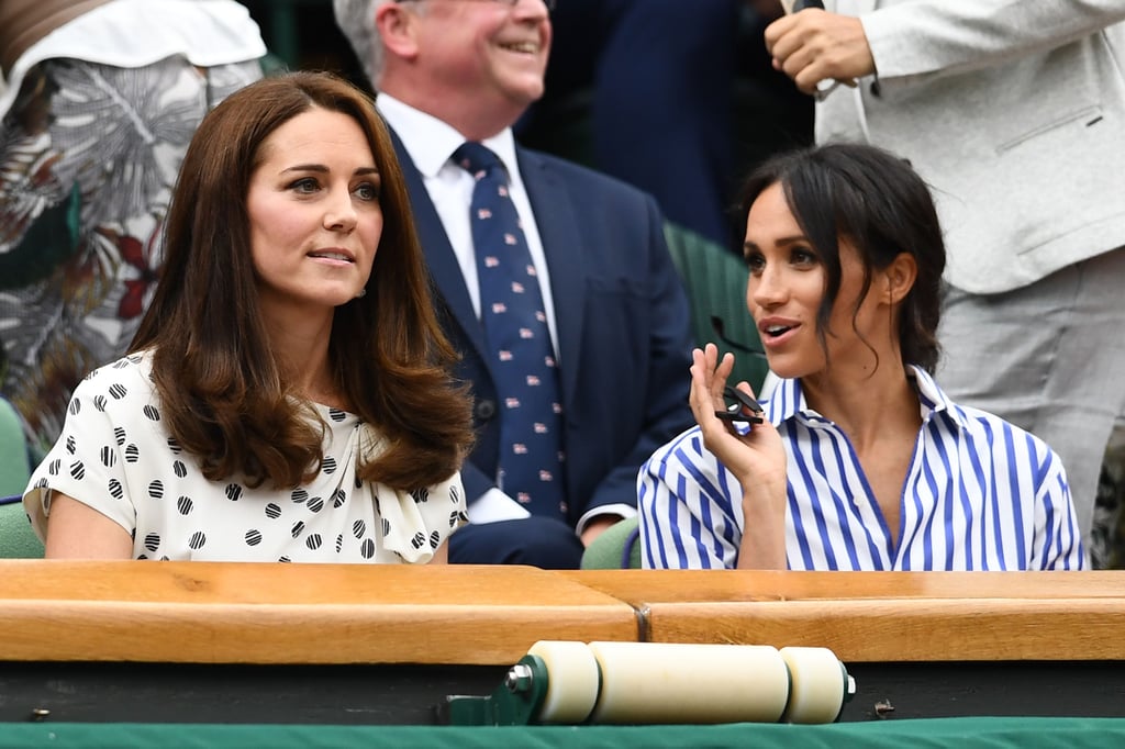 Kate Middleton and Meghan Markle at Wimbledon 2018