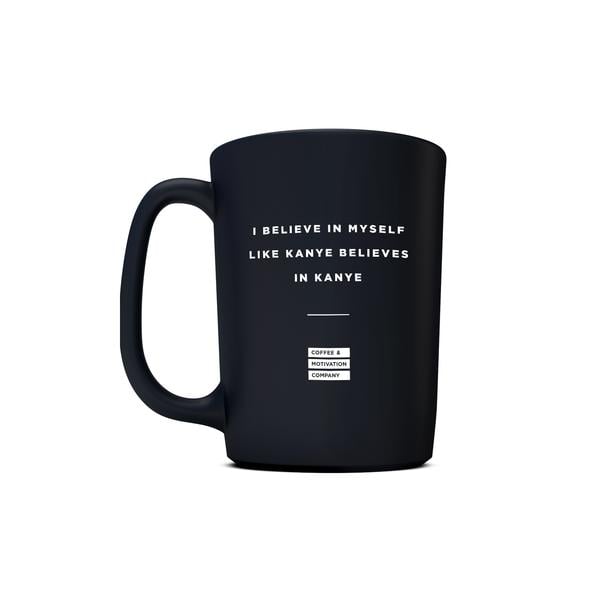 Matte Black Motivational Coffee Mug