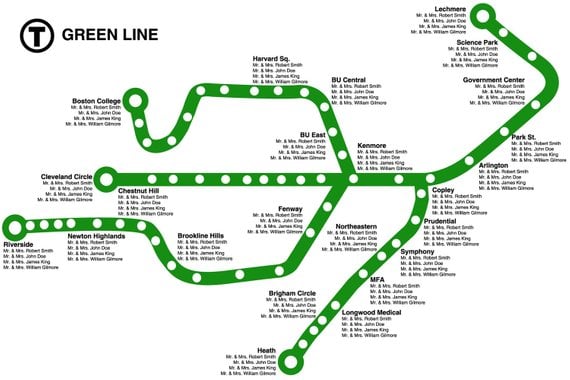 Boston Green Line Seating Chart