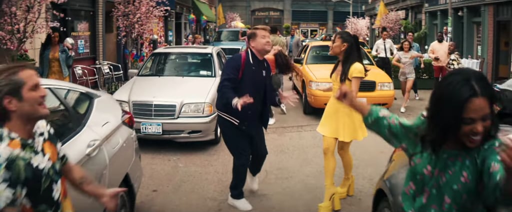 Ariana Grande's Yellow Versace Outfit With James Corden