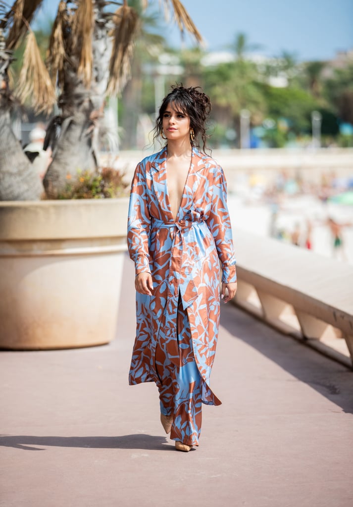 Camila Cabello Blue and Brown Outfit at Cannes Lions 2019