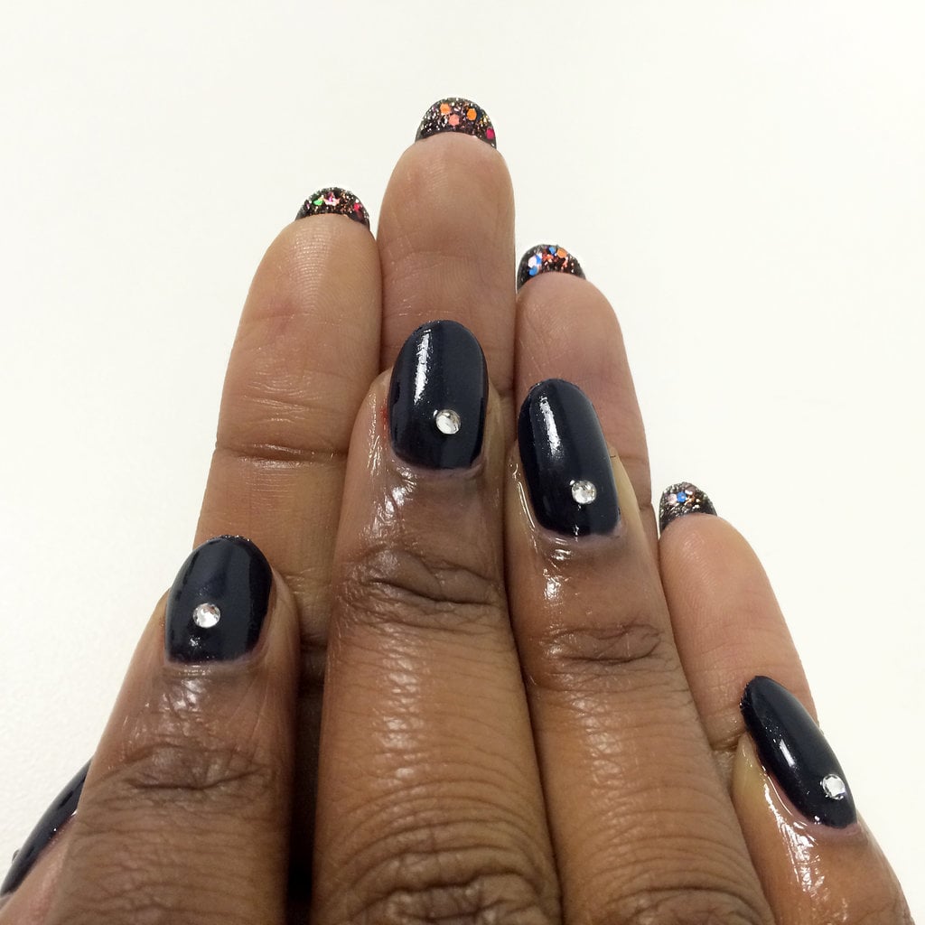 Try this reverse nail art for a double-take manicure.
