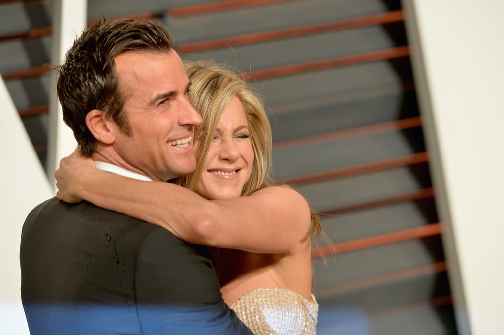 Jennifer Aniston and Justin Theroux at the Oscars 2015