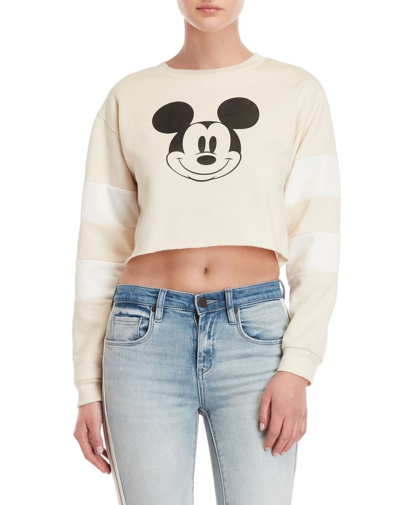 Century 21 Mickey Mouse Cropped Sweatshirt