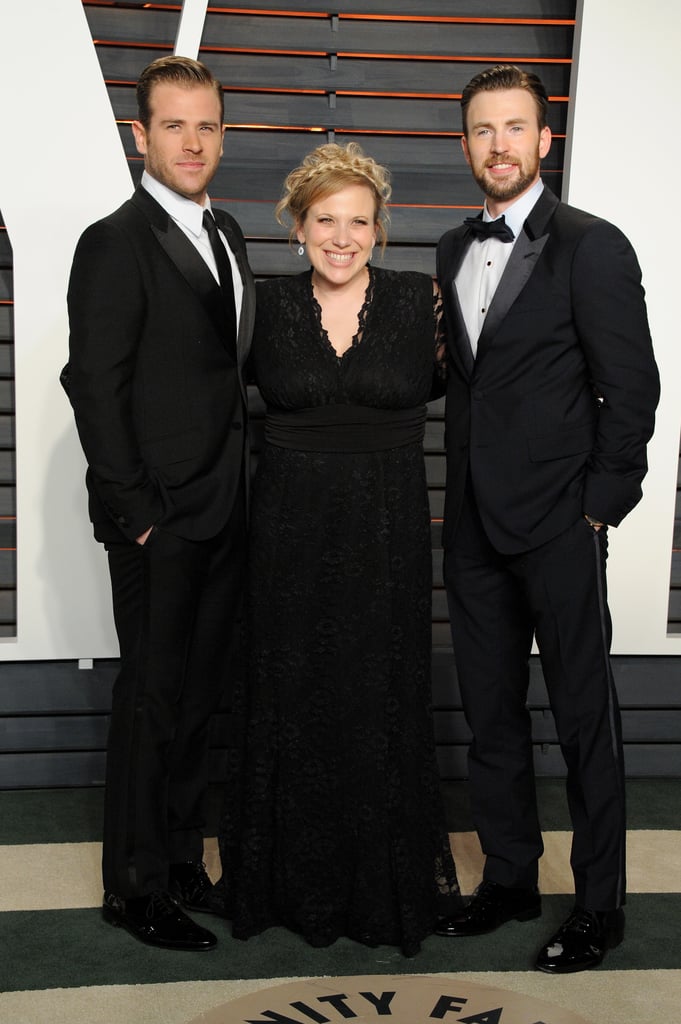 Chris Evans and His Sister at the Oscars 2016