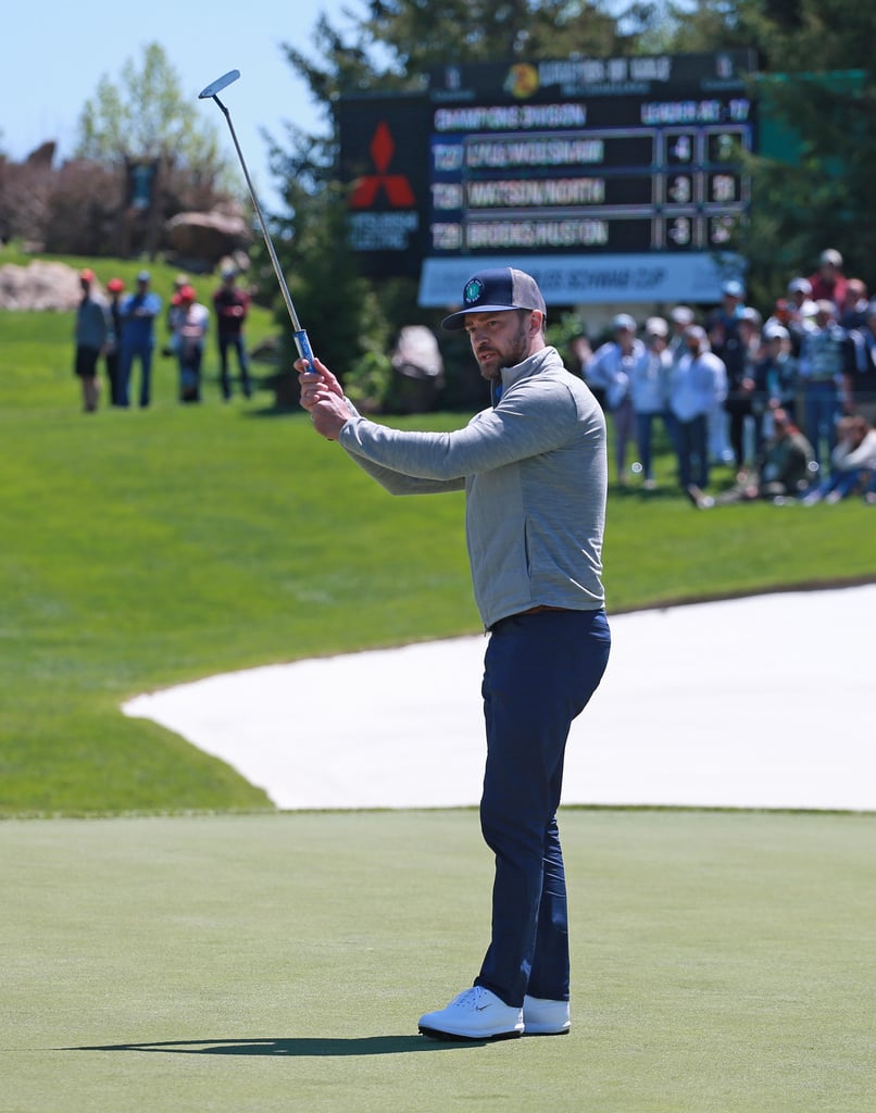 Justin Timberlake With Son Silas at PGA Golf Tour 2019
