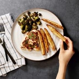 Garlic Mustard Chicken With Potato Wedges and Broccoli