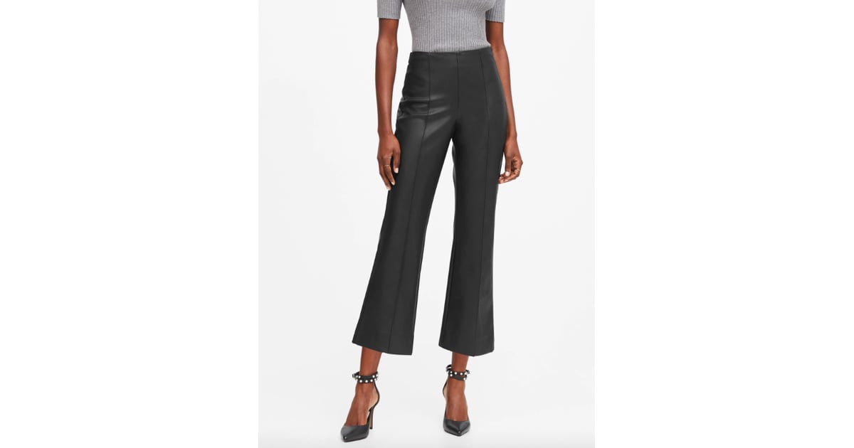 Vegan Leather Crop Flare Pant | 25 of 