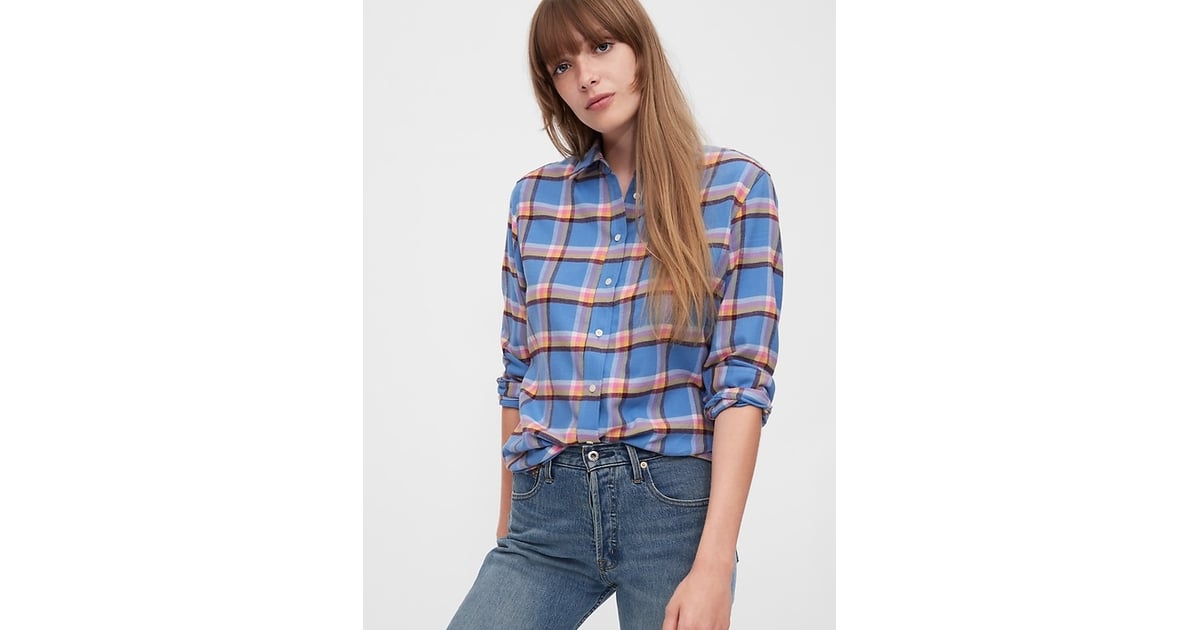 Gap Everyday Flannel Shirt Best Gap Clothes on Sale 2021 Shopping