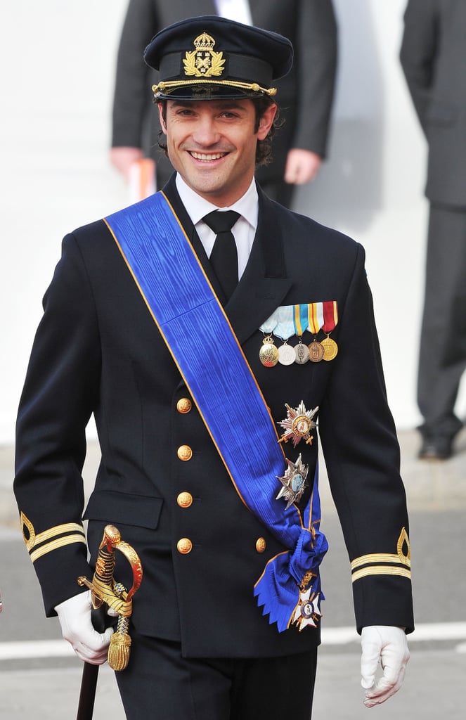 Prince Carl flashed a big grin in October 2012.