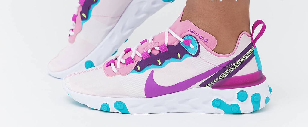 Nike React Pink and Purple Sneakers 2020