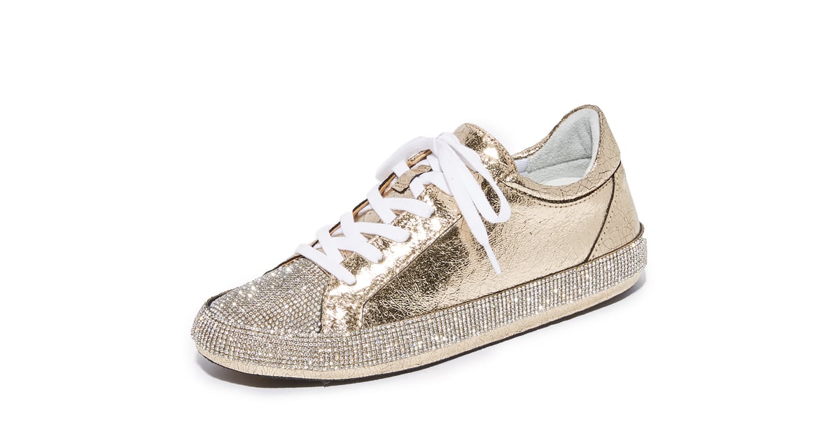 Gilded Schutz Stelen Two Tone Sneakers ($200) will add high shine to ...