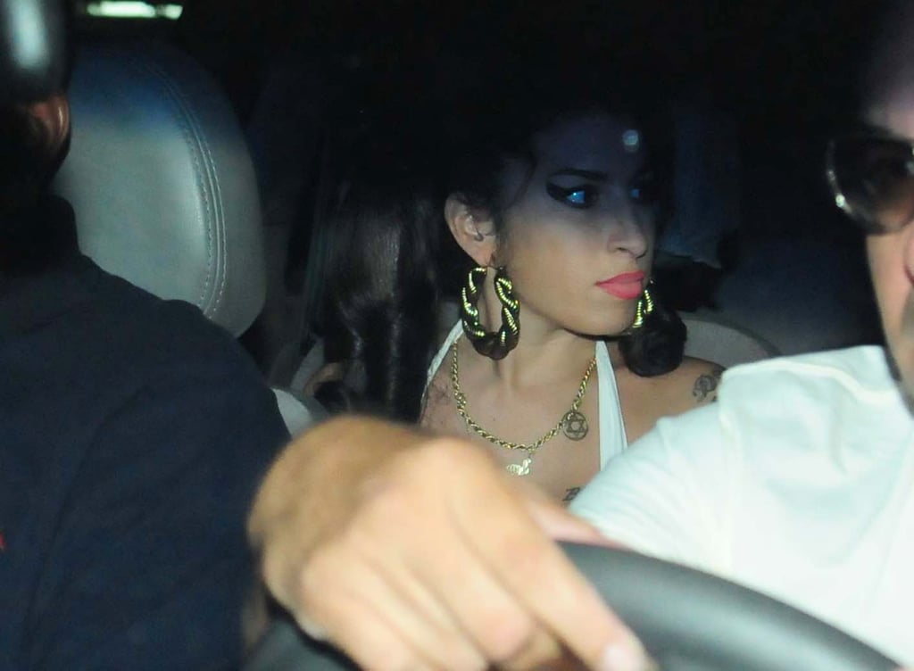 Pictures of Amy WInehouse Going Out in Sao Paulo