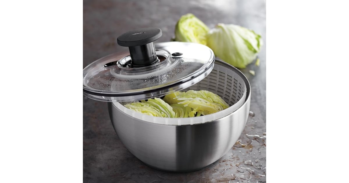 OXO StainlessSteel Salad Spinner Health and Fitness Gifts Under 100