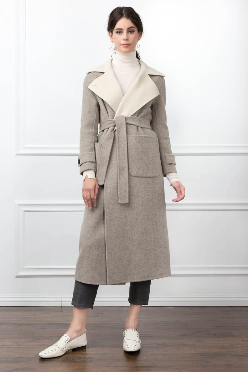 A Neutral-Toned Wool Trench