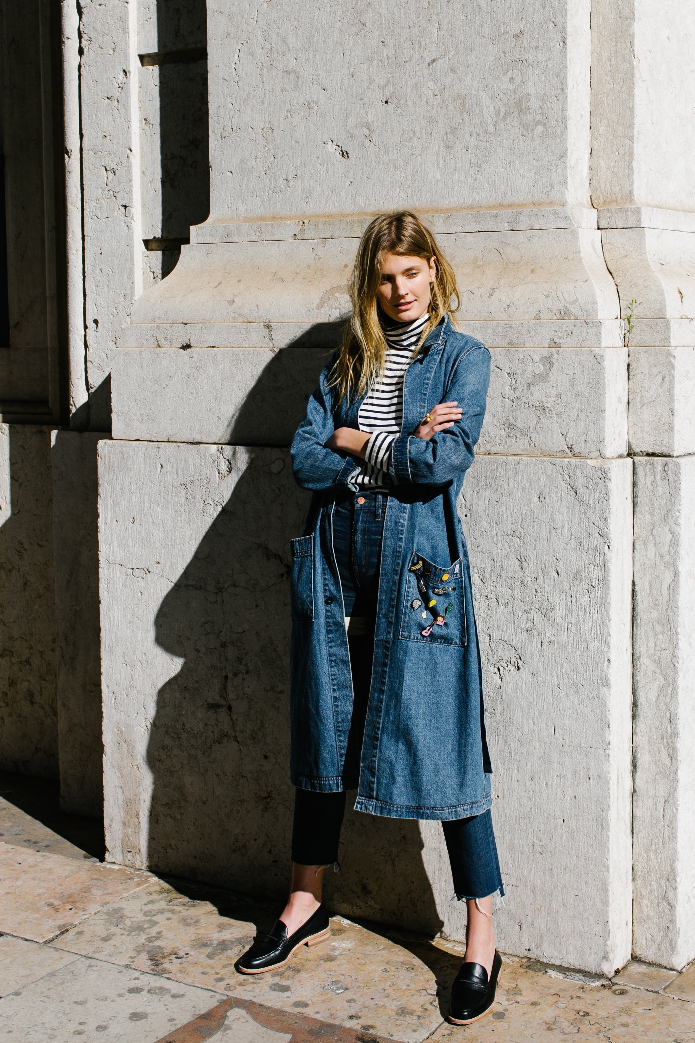 Madewell denim sales duster coat