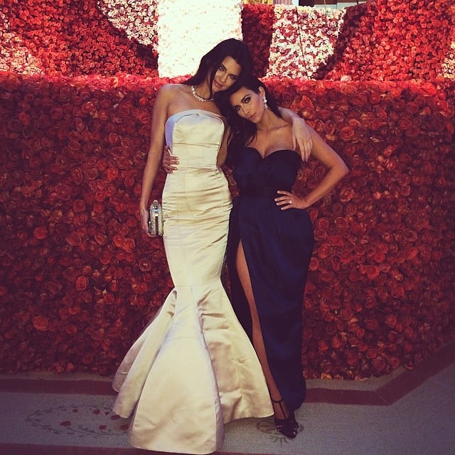 Kendall Jenner and Kim Kardashian had a sweet sister moment.
Source: Instagram user kendalljenner