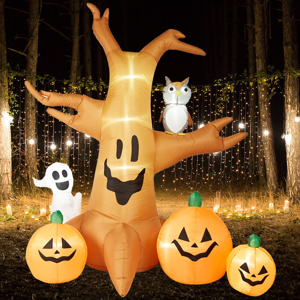 Dead Tree, Ghost and Pumpkin Inflatable | Best Halloween Home ...