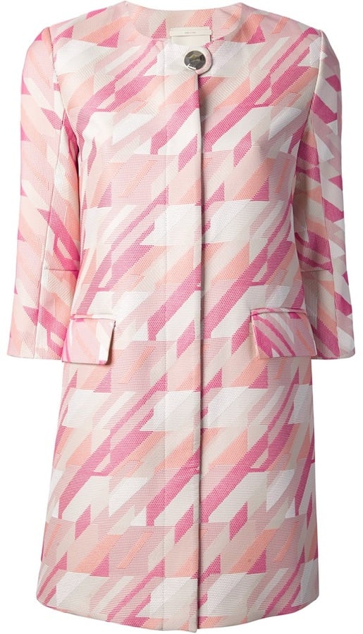 Pinko printed pink coat ($559)