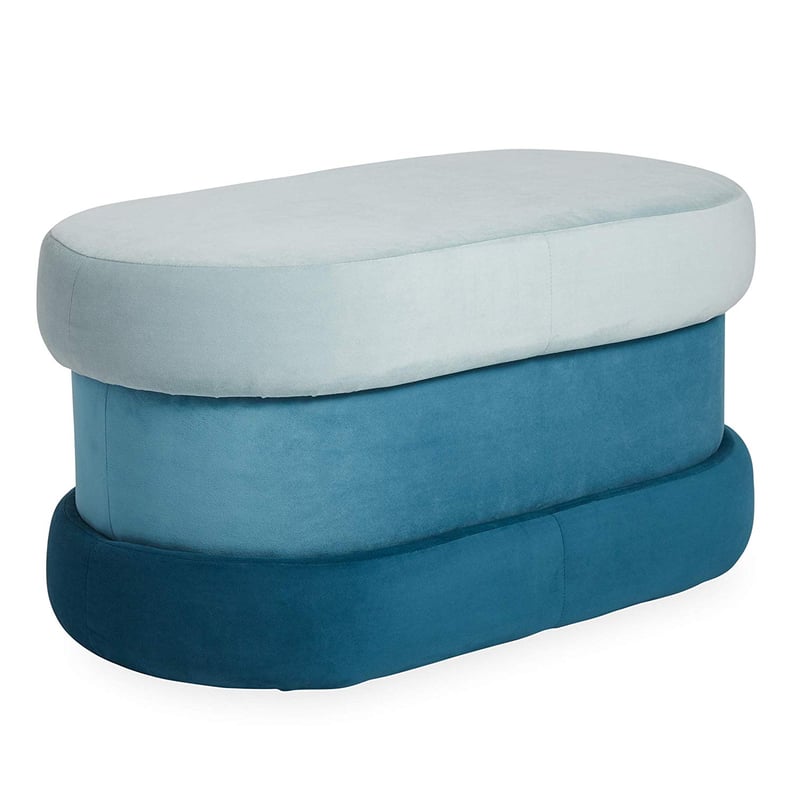 Now House by Jonathan Adler Chroma Upholstered Bench With Storage, Teal