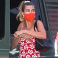 Hailey Bieber's Hawaiian-Print Slip Dress and Sneaker Combo Is Ideal For the Summer