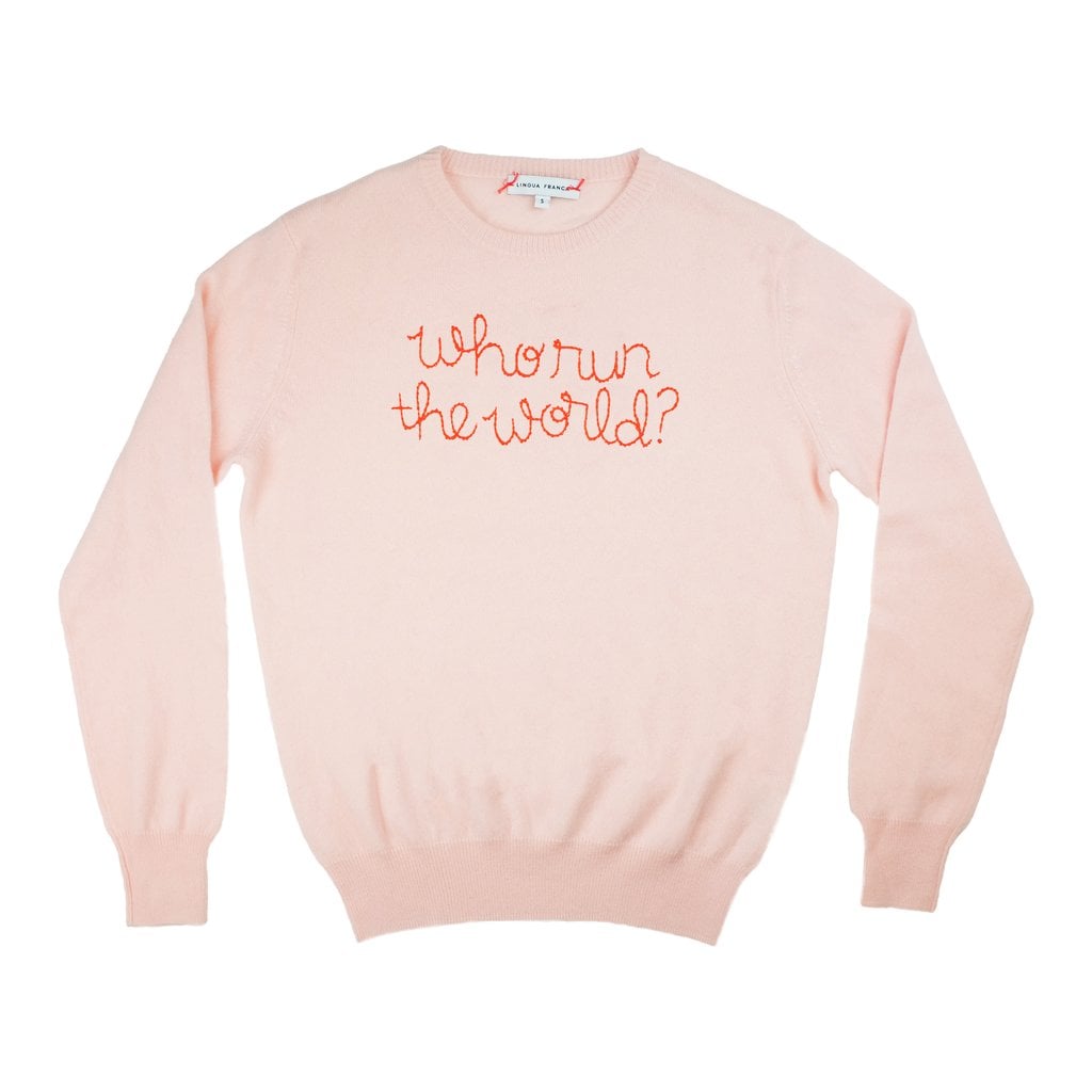 embroidered cashmere sweater