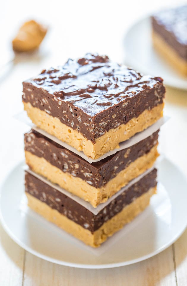 Chocolate Peanut Butter Fudge Bars