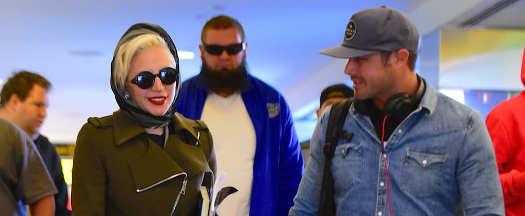 Lady Gaga and Taylor Kinney at NYC Airport October 2015