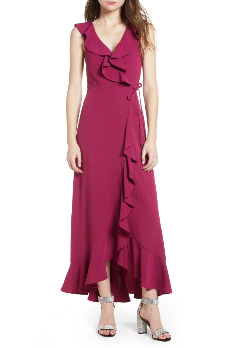 Leith Ruffle Wrap Maxi Dress