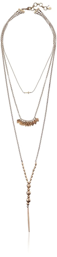 Lucky Brand Cross Triple Layer Necklace ($49)