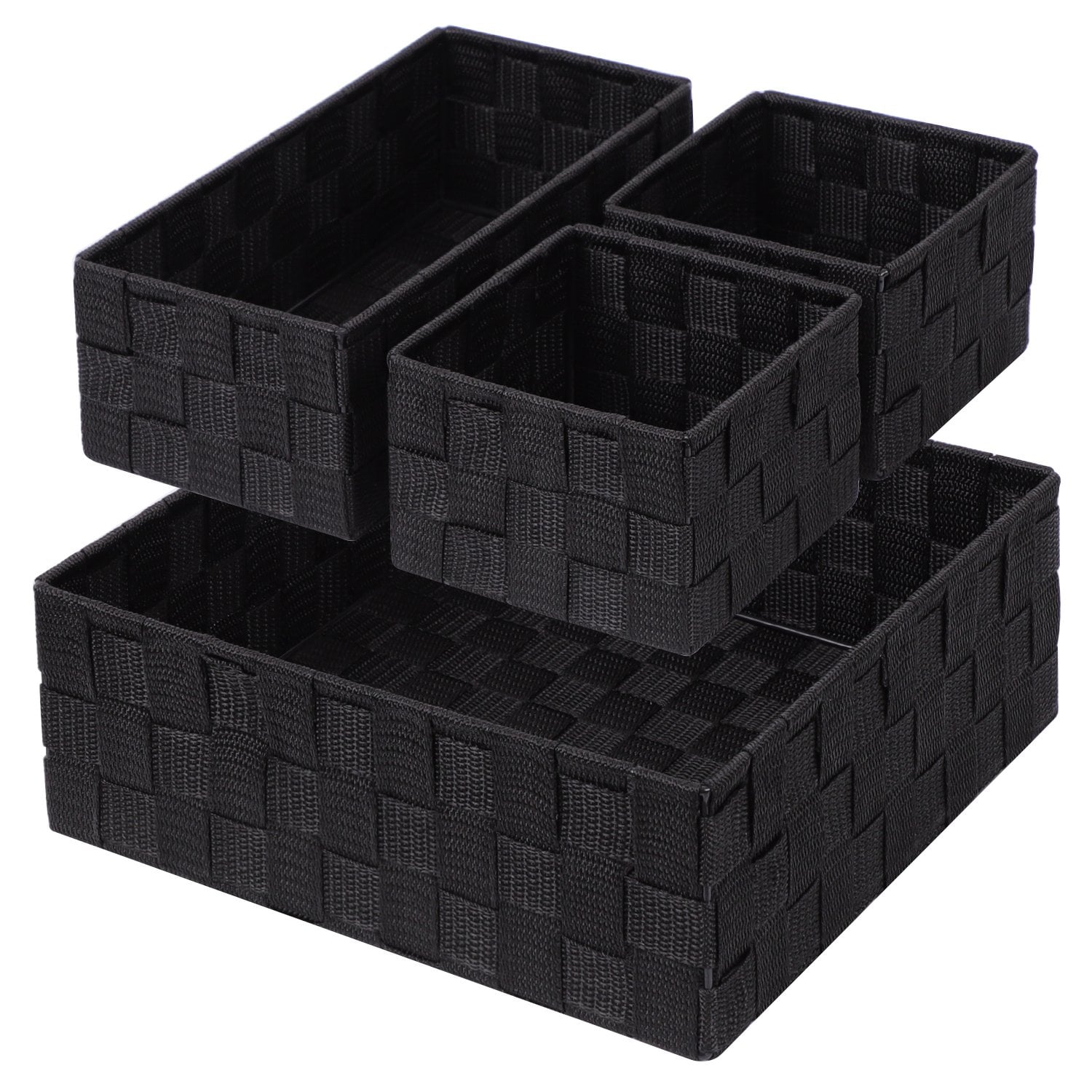 Woven Storage Box Cube Basket Bin Container Tote Organizer Divider