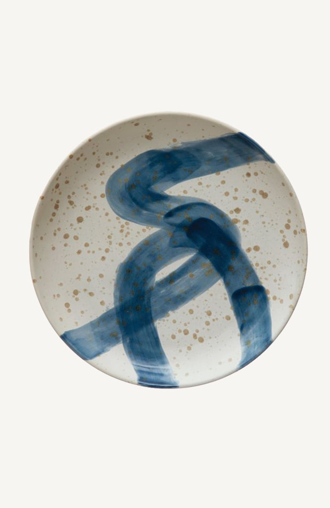 Effortless Composition Blue Abstract Plate