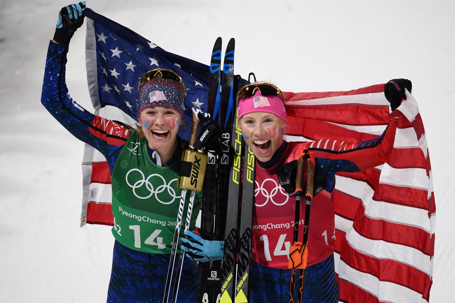 Kikkan Randall and Jessie Diggins Win Gold at Olympics 2018 POPSUGAR