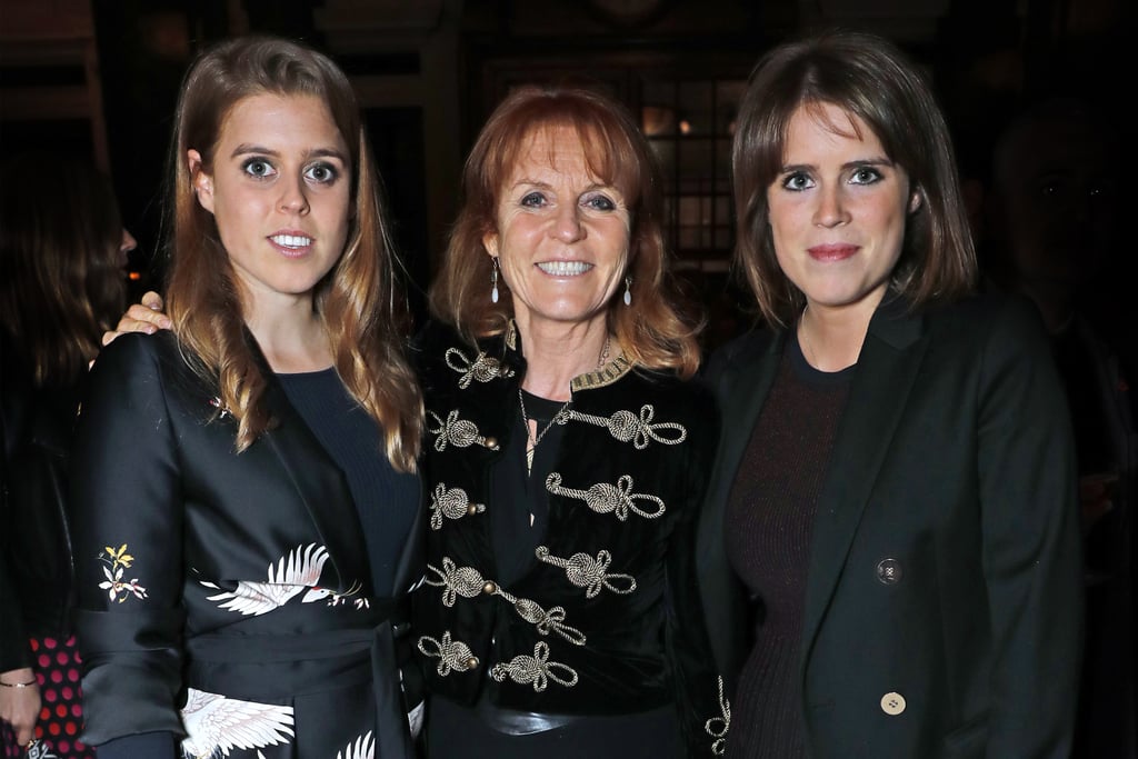 With her mom and sister at the launch of London hotel The Ned in 2017.