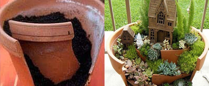 How to Repurpose Broken Flowerpots
