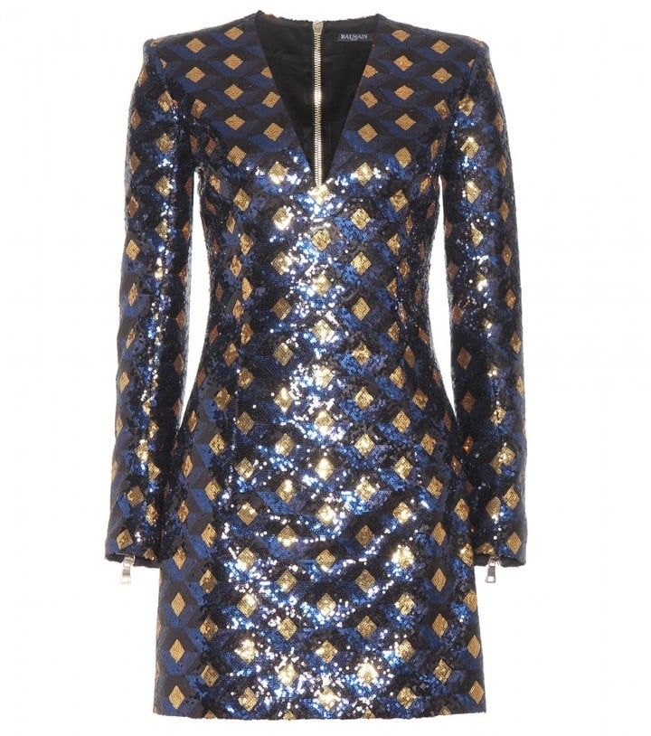 Balmain Sequin Dress ($3,512) | Kate Moss Wearing a Dress and Leopard ...