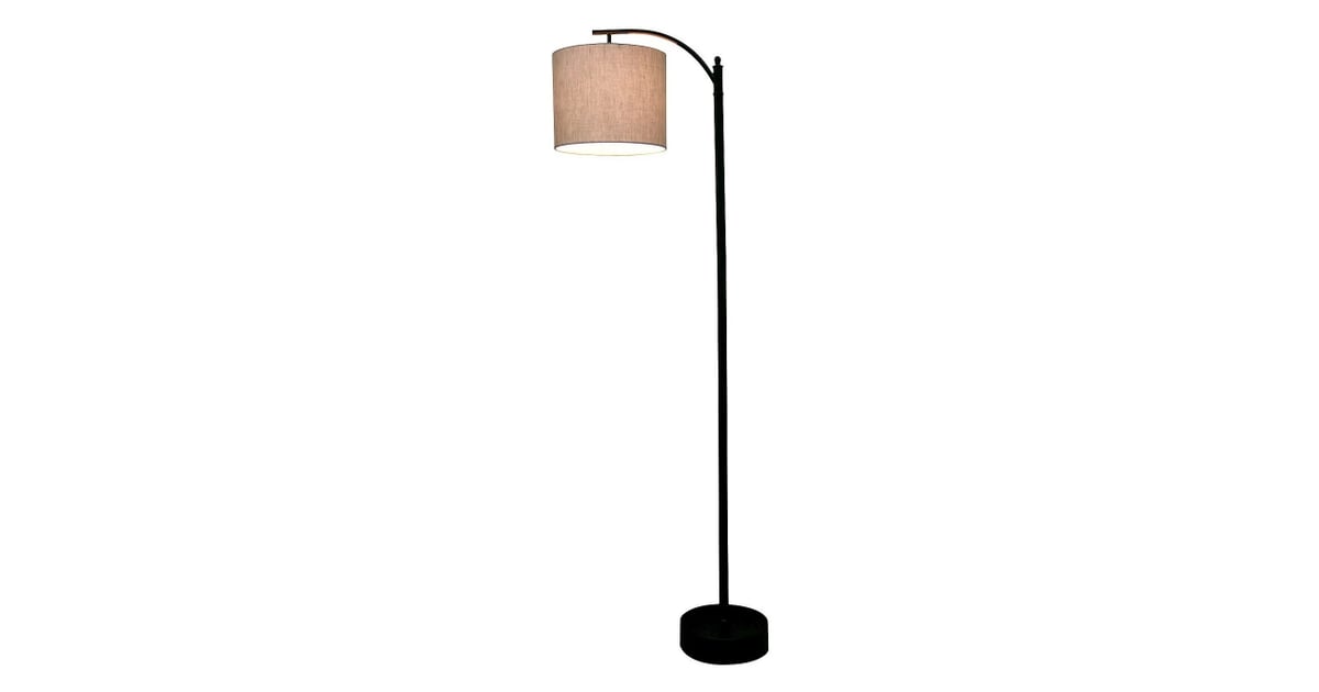 Black Downbridge Floor Lamp with Tan Shade Best Target Home Decor