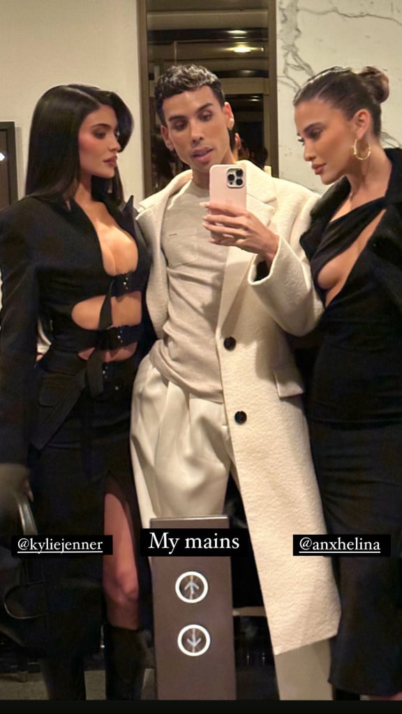 Kylie Jenner Wears a Lado Bokuchava Cutout Buckle Blazer