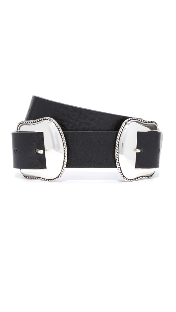 If you really want to go for it, the polished yet slightly Western-looking B-Low The Belt Rouge Belt ($162) makes even the most basic black dress feel incredibly chic.