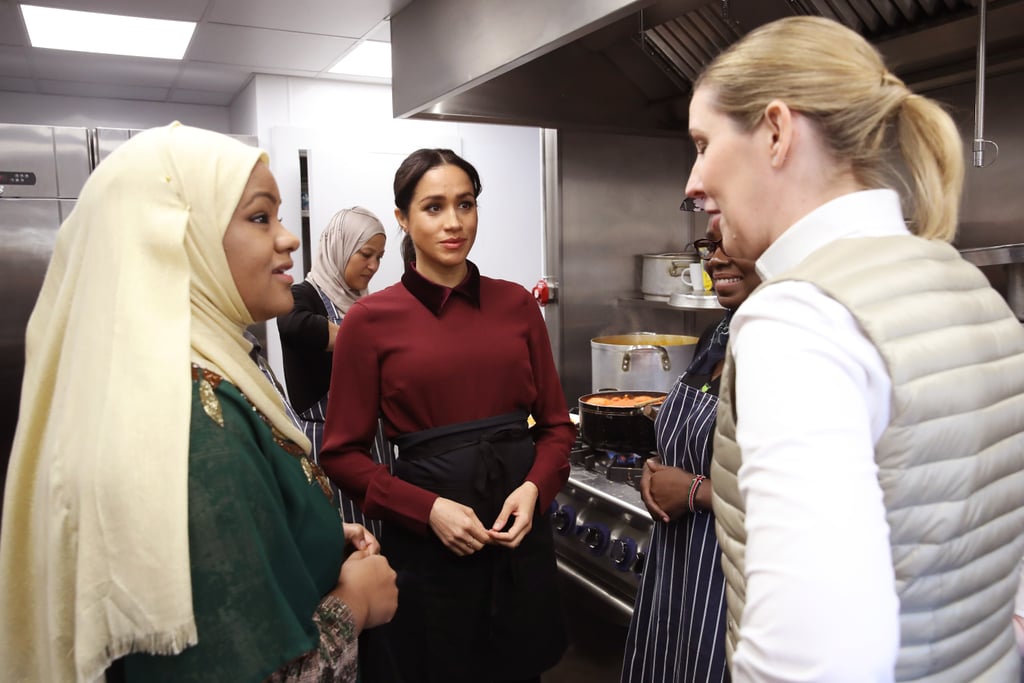 Meghan Markle's Burgundy Dress November 2018