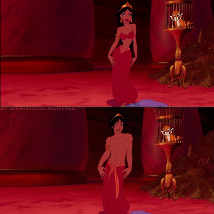 Jasmine Gender Bent Disney Characters Popsugar Love