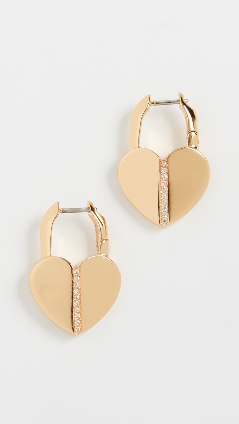 Kate Spade Pave Lock Hoops