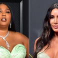 Lizzo Wears the Same Caution-Tape Catsuit Kim Kardashian Couldn't Walk In