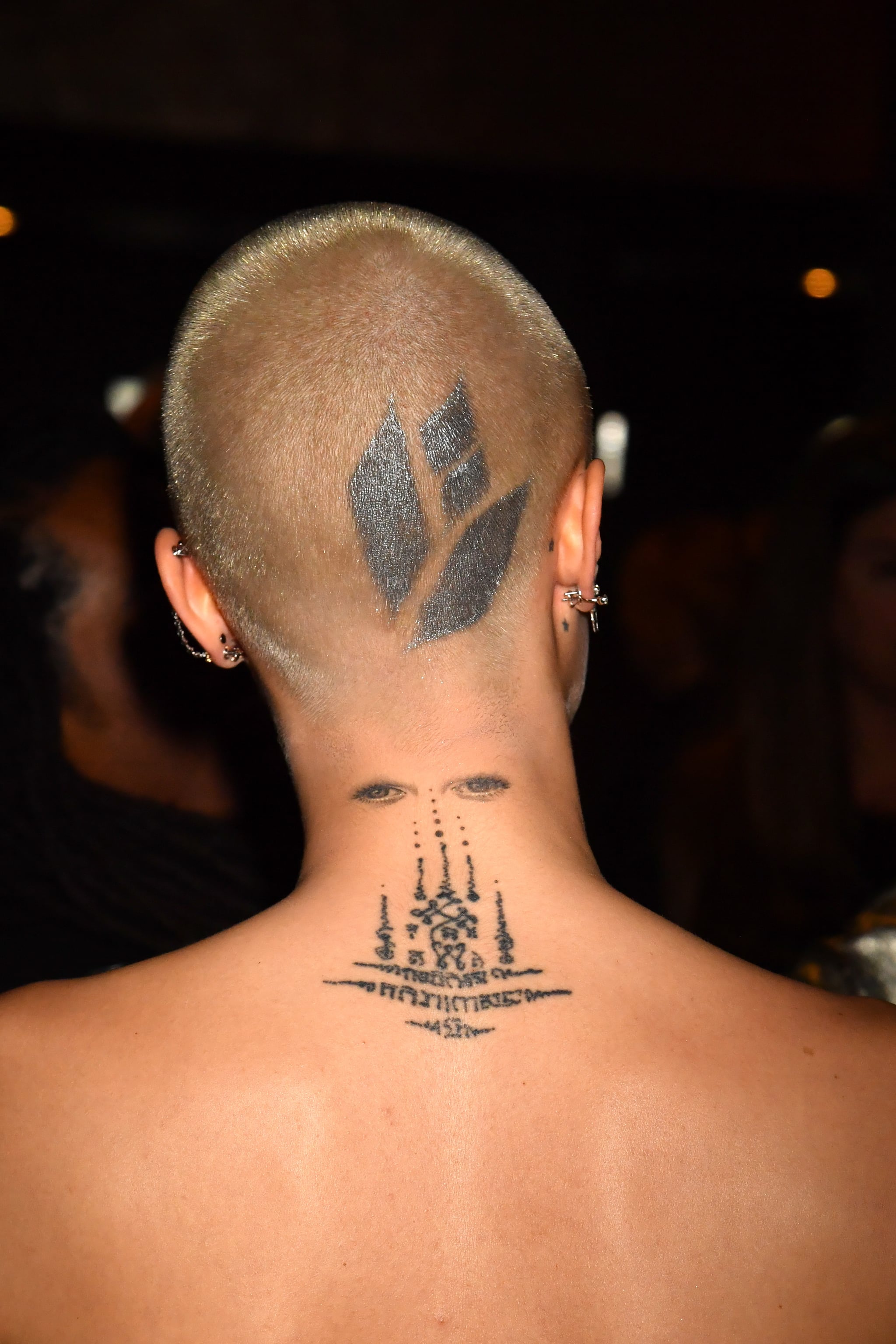 Cara Delevingne Shaved Head Tattoo POPSUGAR B