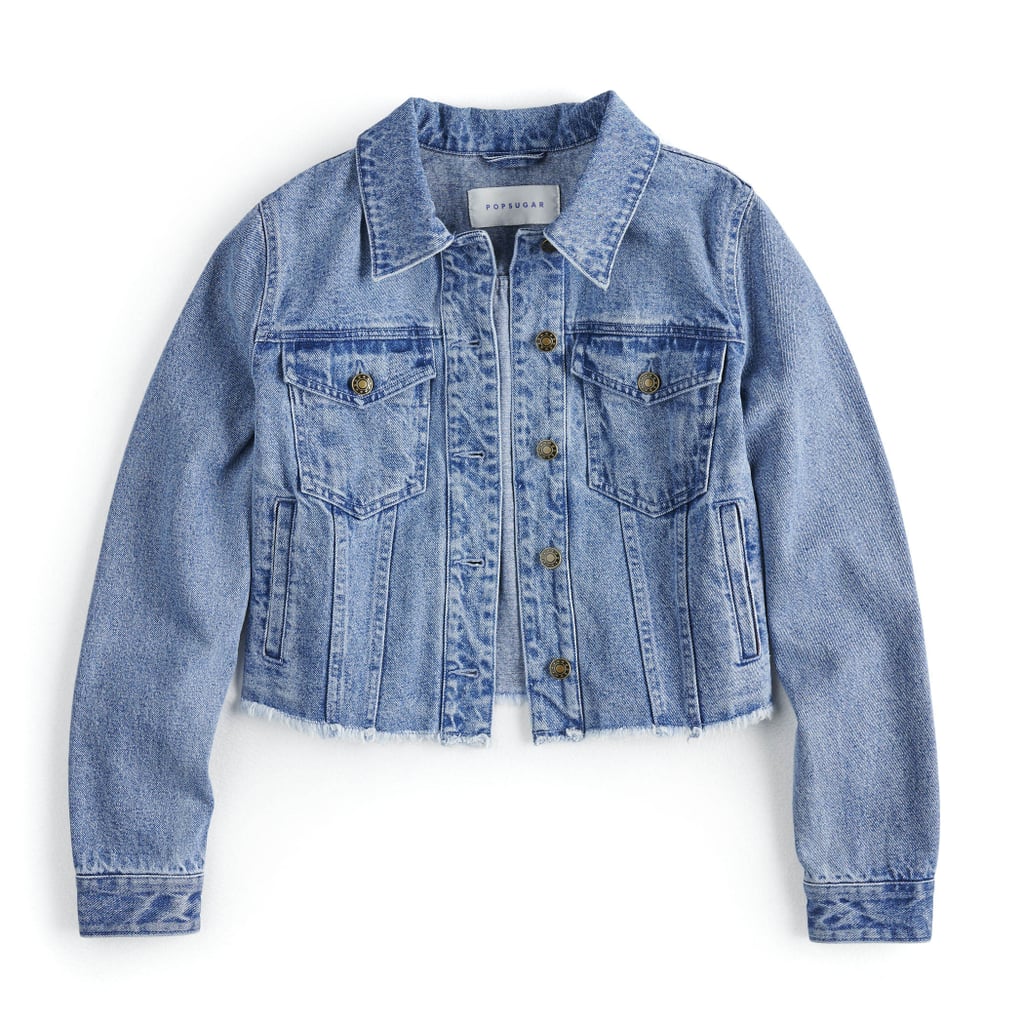 Frayed Cropped Jean Jacket 