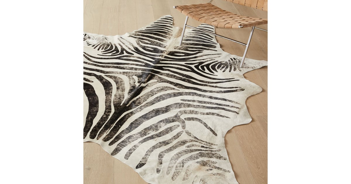 Cruella de Vil Distressed Faux Zebra Hide Rug Disney Villain Home Decor For Adults POPSUGAR