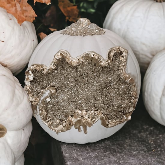 Shop Etsy's Sparkly Geode Pumpkins For Halloween