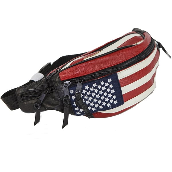 USA Flag Fanny Pack Stars Stripes Belt Bag Yes Chris Pine