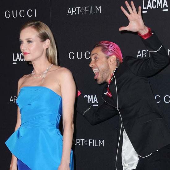 Jared Leto Photobombs Diane Kruger on the Red Carpet